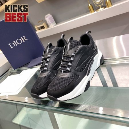 DIOR B22 SNEAKER BLACK TECHNICAL MESH AND CALFSKIN - CD102