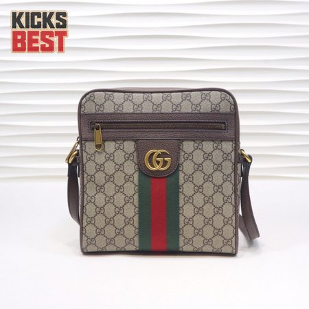 Gucci Ophidia GG Shoulder Bag Beige/Ebony