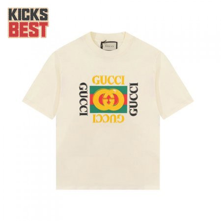 GG KIDS' COTTON T-SHIRT WITH GUCCI LOGO