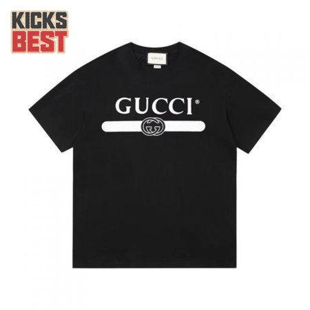 GUCCI OVERSIZED T-SHIRT WITH INTERLOCKING G BLACK