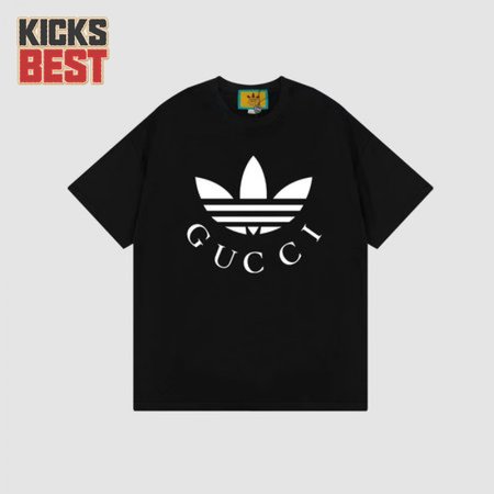 Gucci x Adidas Cotton Jersey T-Shirt Black