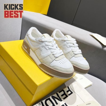 FENDI MATCH SUEDE & LEATHER SNEAKER