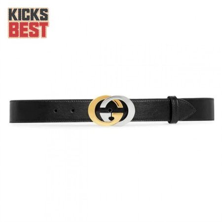 Gucci Leather Belt With Interlocking G Buckle - BPR006