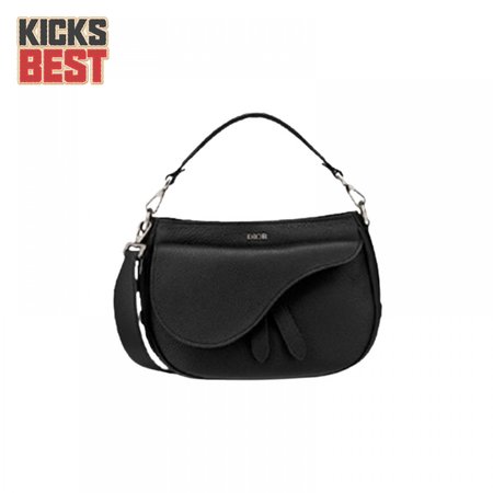 Dior Saddle Messenger Bag Black Grained Calfskin - DMB008