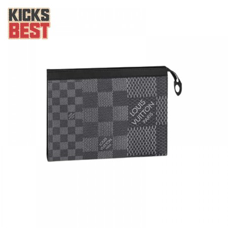 pochette voyage mm damier graphite canvas lp52