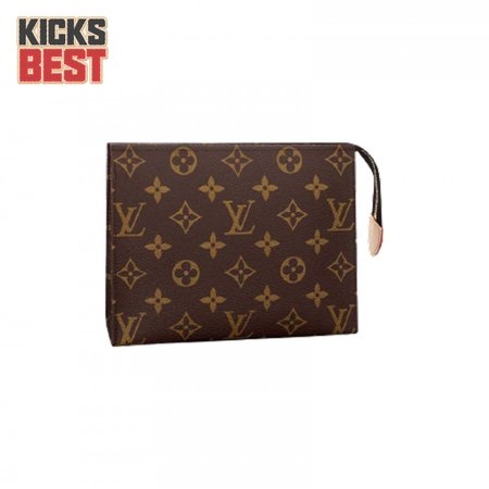 toiletry pouch 19 monogram canvas in brown lp48