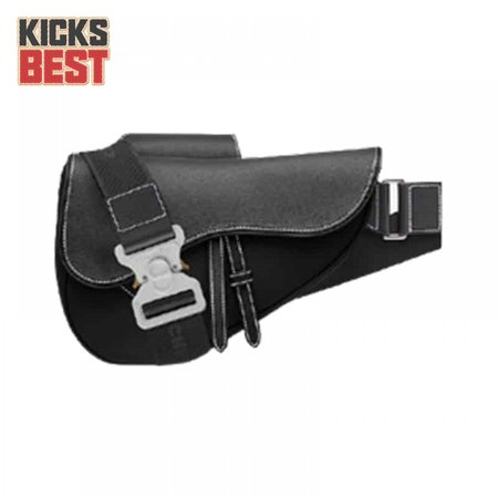 SADDLE BAG NAVY GRAINED CALFSKIN