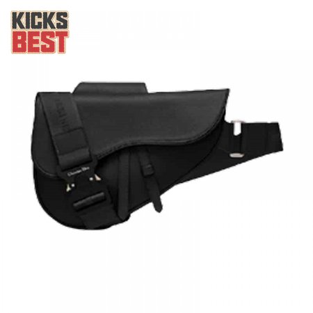 SADDLE BAG BLACK GRAINED CALFSKIN