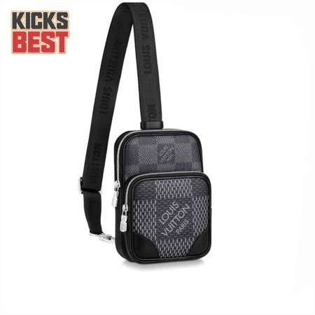 amazone slingbag gray damier graphite 3d coated canvas n50012