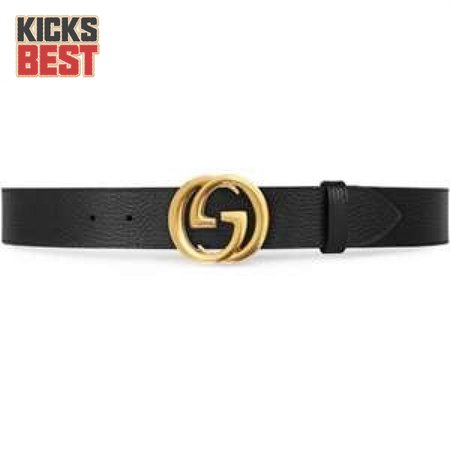 GUCCI MEN'S INTERLOCKING GG REVERSIBLE LEATHER BELT - B47