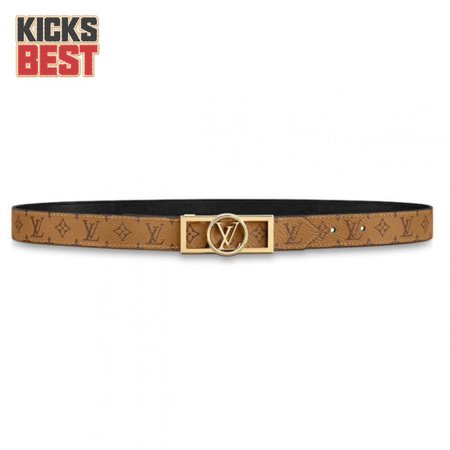 monogram ceinture dauphine tan noir belt - b151