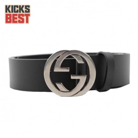 GUCCI INTERLOCKING-G LEATHER BELT - B12