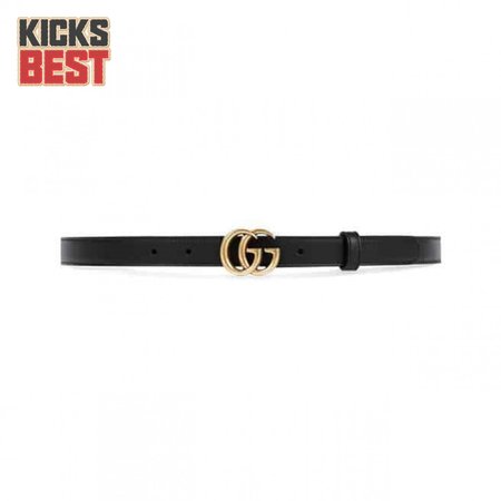 GUCCI BLACK GG MARMONT BELT 30MM - B30