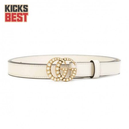 GUCCI PEARL STUDDED GG BELT - B14