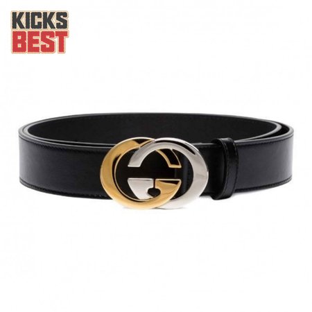 GUCCI GG LEATHER LOGO BELT - B6