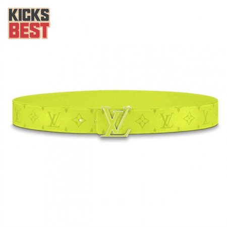 men's initiales 40mm reversible belt yellow - b128