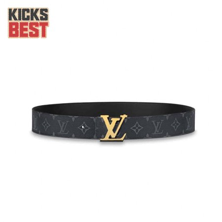 initiales 40mm reversible monogram canvas belt - b112