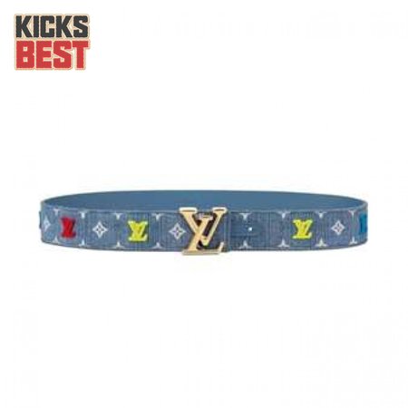 blue denim 'new wave' belt - b105