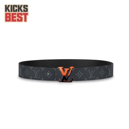 initiales 40mm reversible monogram canvas belt - b90