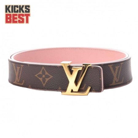 belt initiales reversible monogram rose poudre - b33