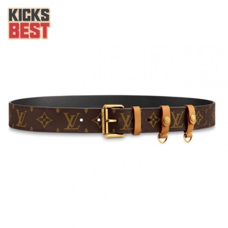 signature belt monogram 35mm brown - b112