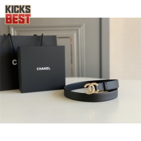 chanel logo classic belt