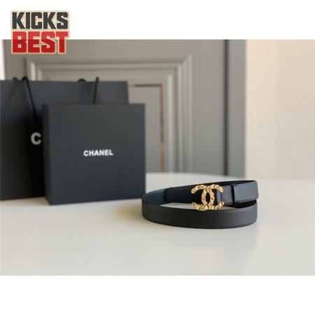 chanel logo classic belt