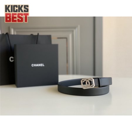 chanel logo classic belt