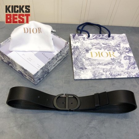 dior black buckle CD belt