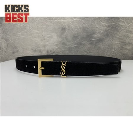 ysl leather belt