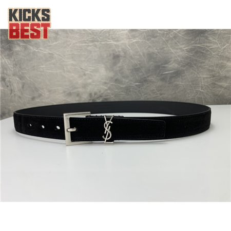 ysl leather belt