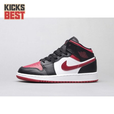 Air Jordan 1 Mid Bred Toe 36-46