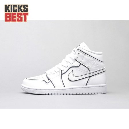 Air Jordan 1 Mid Iridescent Reflective White 36-46