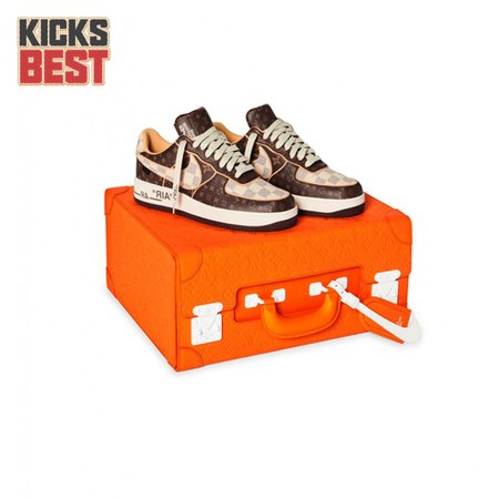 Nike Air Force 1 Low Louis Vuitton Monogram Brown Damier Azur Size 36-46