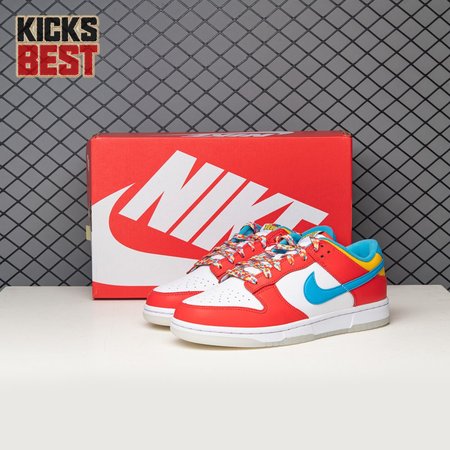 Nike Dunk Low QS LeBron James Fruity Pebbles DH8009-600 Size 36-47