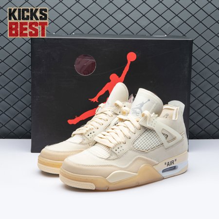 Air Jordan 4 RERO x Off-White AJ4 OW Sail 36-47.5