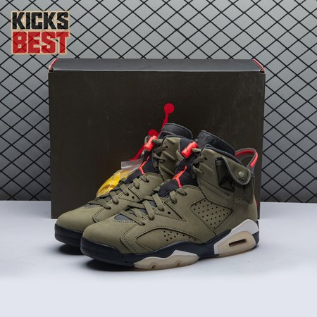 Travis Scott x Air Jordan 6 Retro 'Olive' CN1084 200 Size 40-47.5