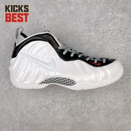 Nike Air Foamposite Pro White Black University Red 624041-103 Size 38.5-46