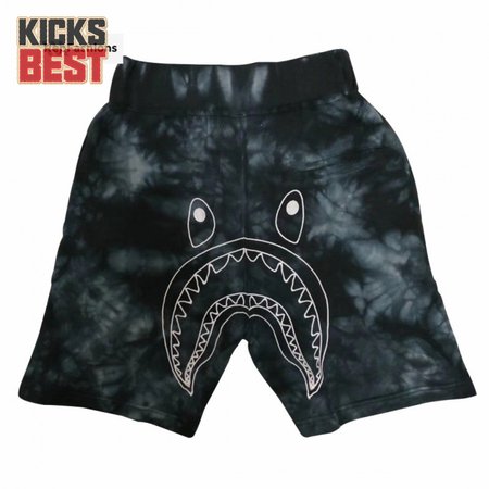 Bape Tie Dye Shark Sweat Shorts