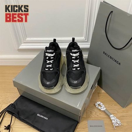 BALENCIAGA MEN'S TRIPLE S SNEAKER CLEAR SOLE - BB200