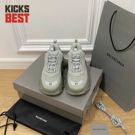 BALENCIAGA MEN'S TRIPLE S SNEAKER CLEAR SOLE - BB197