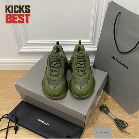 BALENCIAGA MEN'S TRIPLE S SNEAKER CLEAR SOLE - BB188