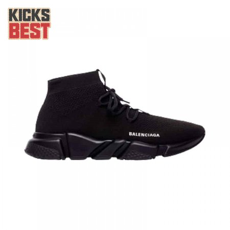 BALENCIAGA MEN'S SPEED LACE-UP SNEAKER IN BLACK - BB163