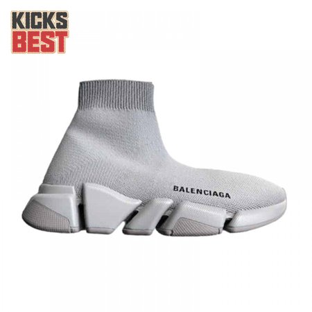 BALENCIAGA SPEED 2.0 SNEAKER IN GREY RECYCLED KNIT - BB142