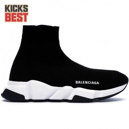 BALENCIAGA SPEED TRAINER BLACK WHITE - BB10