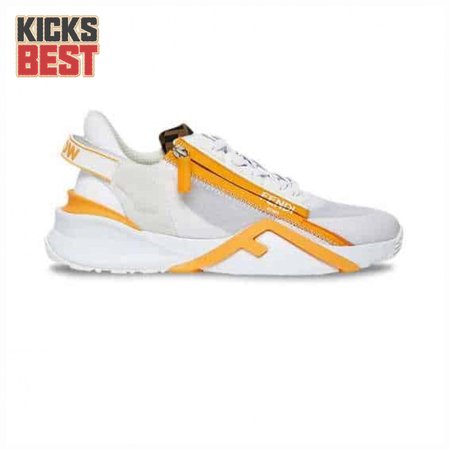 FENDI CHUNKY LACE-UP TRAINERS YELLOW - FD20