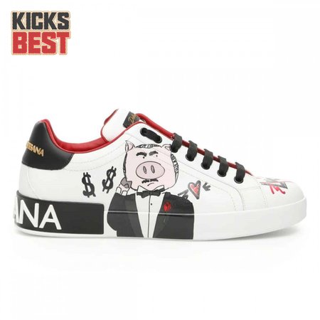 DOLCE & GABBANA PORTOFINO PADRINO PIG SNEAKERS - DG27