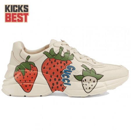 GUCCI RHYTON SNEAKER WITH STRAWBERRY