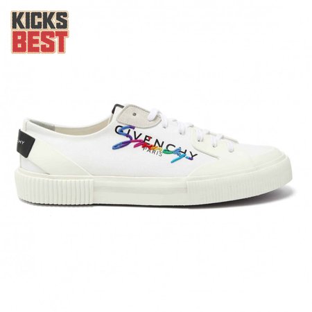 GIVENCHY TENNIS LOGO-EMBROIDERED SNEAKER - GVC39