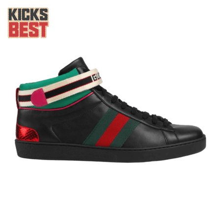 GUCCI STRIPE ACE HIGH-TOP SNEAKER - GC50